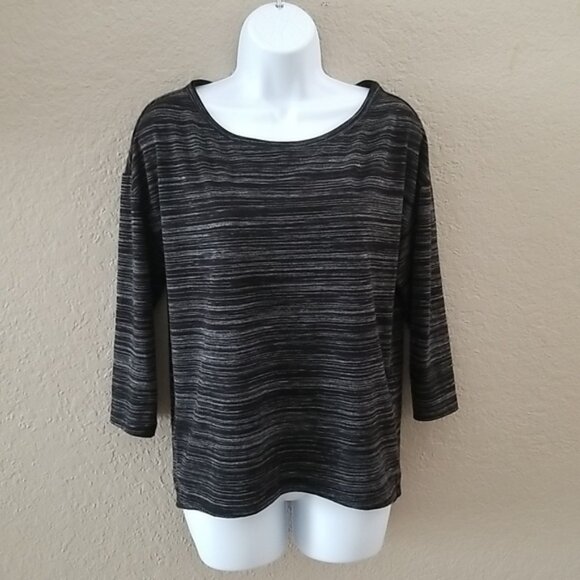 White House Black Market black and gray tunic, size small - Picture 1 of 7